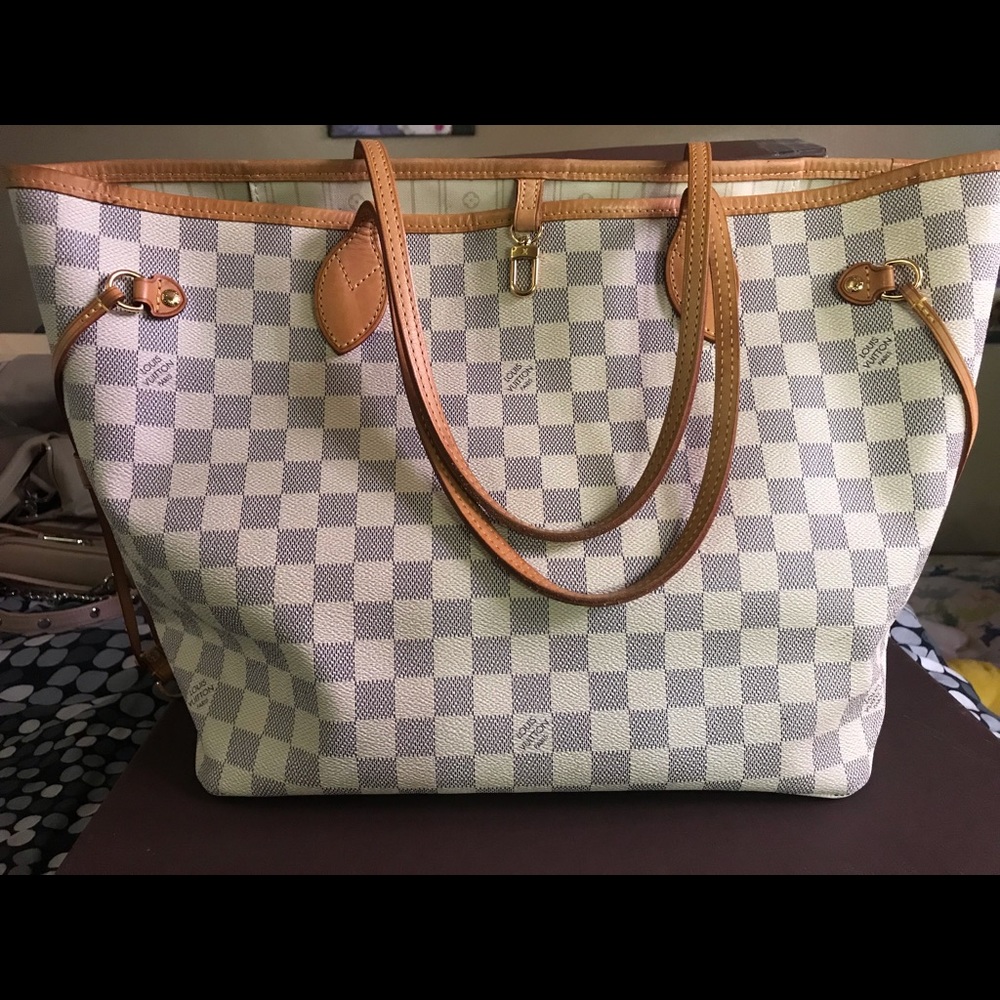 LV Neverfull MM Damier Azur